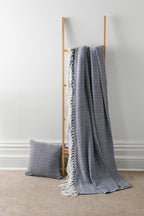 OLIVIA ROCCO Regal Handwoven Pure Cotton Throw Blanket Diamond Geometric Pattern - Joe’s Haven