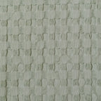 OLIVIA ROCCO Florian Checked Throw Blanket Sage Green 100% Cotton Bedspread For Sofas - Joe’s Haven