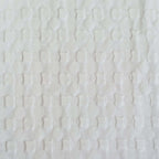 OLIVIA ROCCO Florian Checked Throw Blanket White 100% Cotton Bedspread For Sofa And Bed - Joe’s Haven
