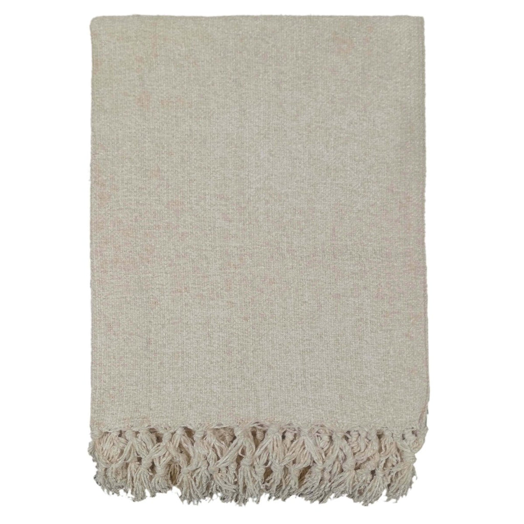 OLIVIA ROCCO Chenille Tassel Throw Blanket for Couch Sofa Chair Bed All - Season Cosy Sofa and Bedroom Layering - Joe’s Haven