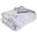 OLIVIA ROCCO Oversized Grey Shimmer Super Soft Fleece Throw Blanket For Sofa Bed Home - Joe’s Haven