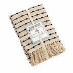 OLIVIA ROCCO Throw Blanket Lightweight Recycled Cotton Super Soft Eco Friendly Calming - Joe’s Haven