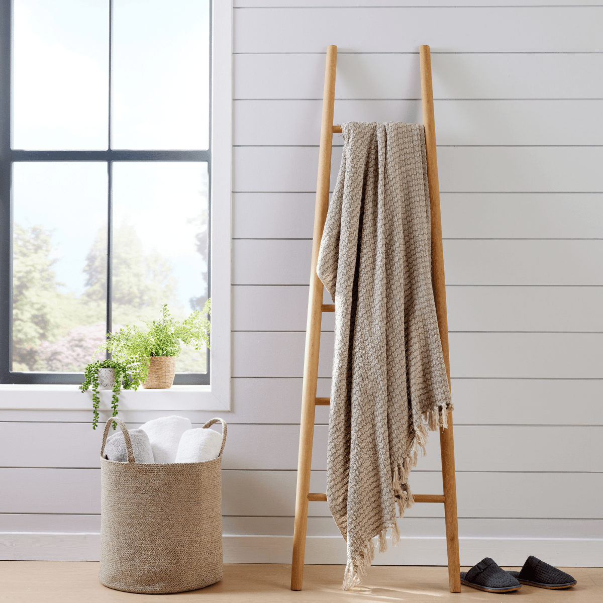 OLIVIA ROCCO Cotton Throw Super Soft Lightweight Eco Friendly Recycled Cotton For Sofa - Joe’s Haven