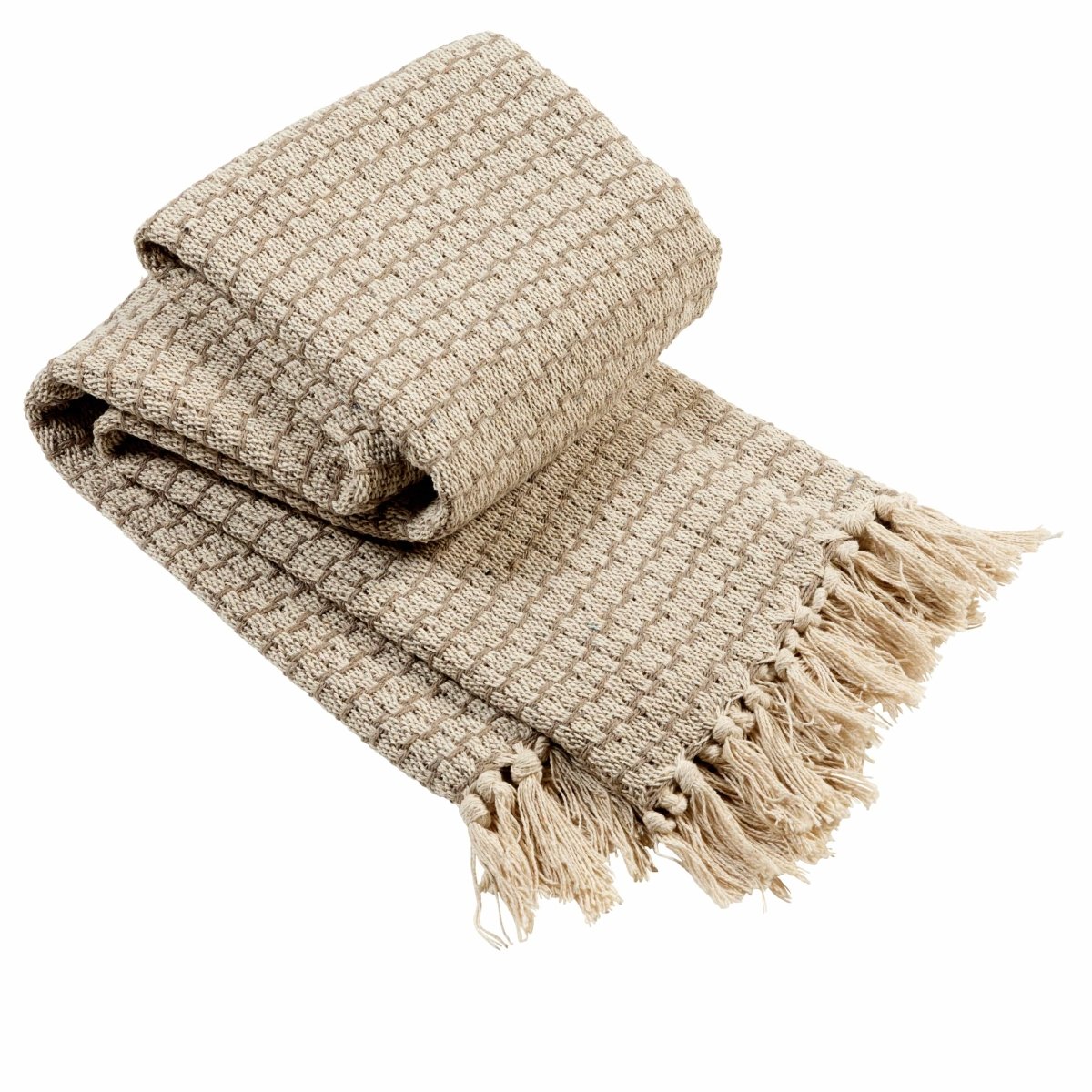 OLIVIA ROCCO Cotton Throw Super Soft Lightweight Eco Friendly Recycled Cotton For Sofa - Joe’s Haven