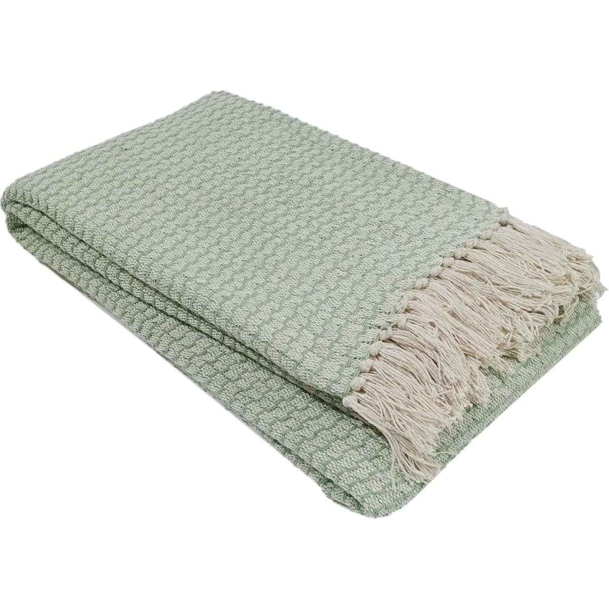 OLIVIA ROCCO Cotton Throw Super Soft Lightweight Eco Friendly Recycled Cotton For Sofa - Joe’s Haven