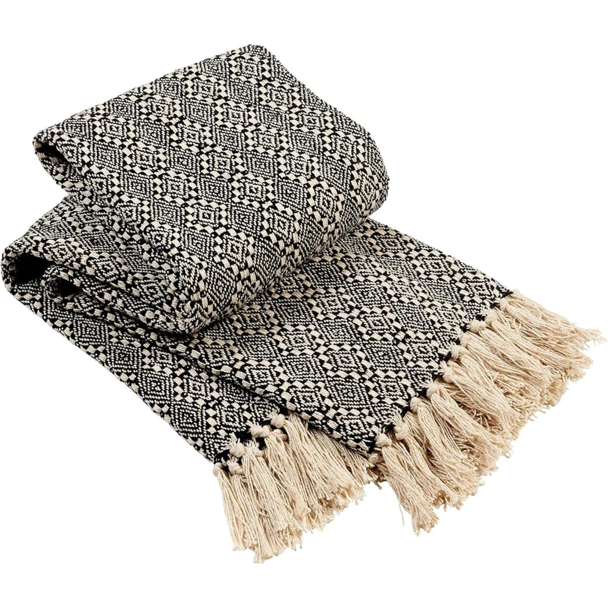 OLIVIA ROCCO Cotton Throw Super Soft Lightweight Eco Friendly Recycled Cotton For Sofa - Joe’s Haven