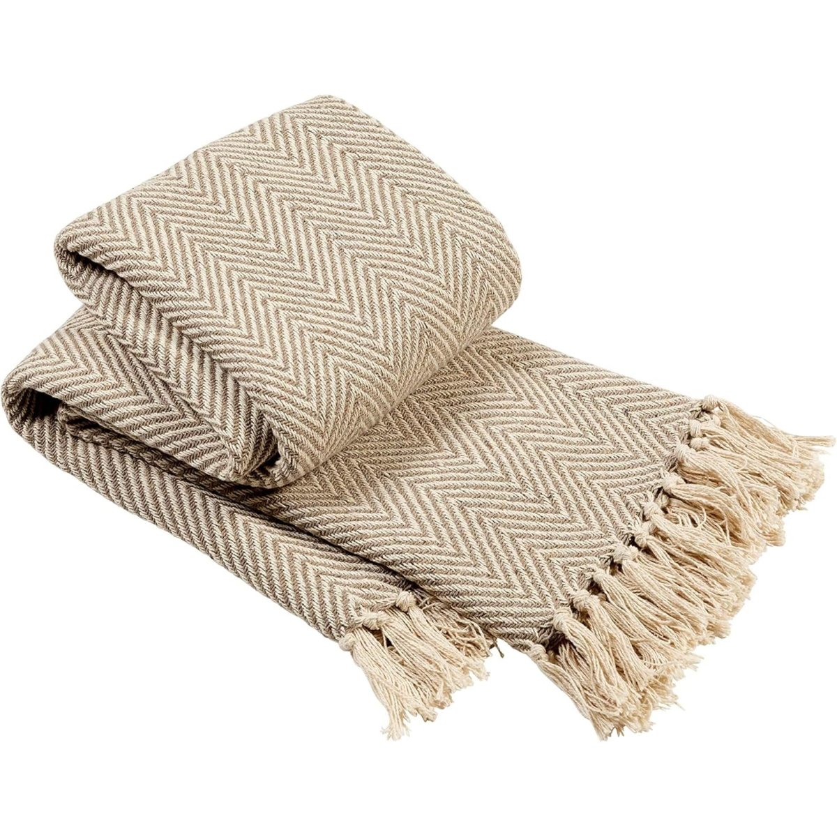 OLIVIA ROCCO Cotton Throw Super Soft Lightweight Eco Friendly Recycled Cotton For Sofa - Joe’s Haven