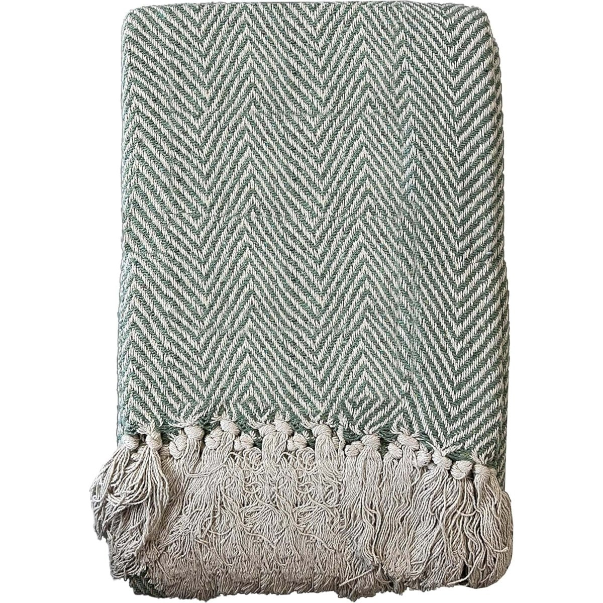 OLIVIA ROCCO Cotton Throw Super Soft Lightweight Eco Friendly Recycled Cotton For Sofa - Joe’s Haven