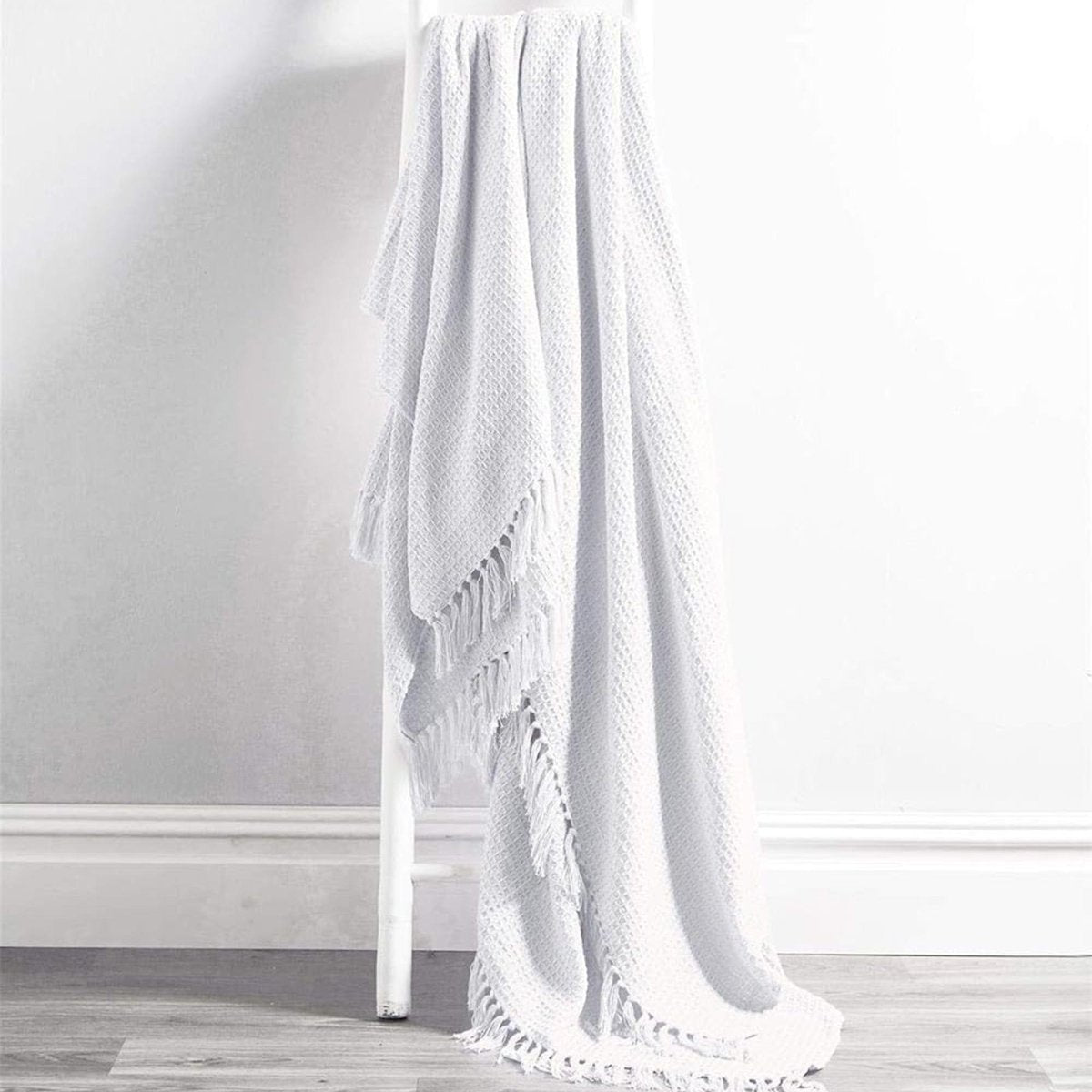 OLIVIA ROCCO Cotton Throw Super Soft Lightweight Eco Friendly Recycled Cotton For Sofa - Joe’s Haven