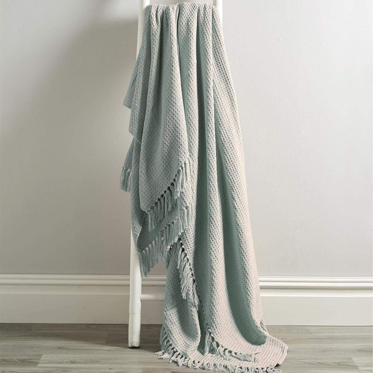 OLIVIA ROCCO Cotton Throw Super Soft Lightweight Eco Friendly Recycled Cotton For Sofa - Joe’s Haven