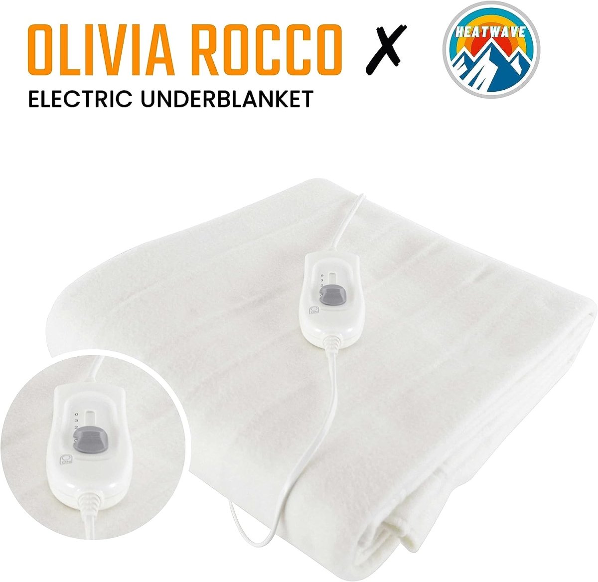 OLIVIA ROCCO Electric Heated Underblanket With 3 Heat Settings Overheat Protection Sizes - Joe’s Haven