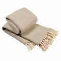 OLIVIA ROCCO Tangier Recycled Cotton Throw Blanket With Decorative Tassels Lightweight - Joe’s Haven