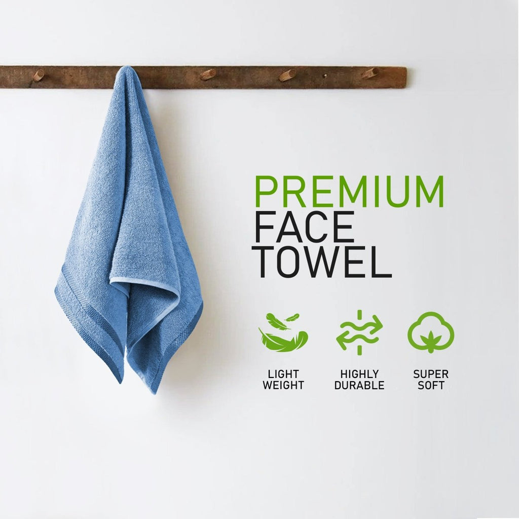 OLIVIA ROCCO Belmont Viscose Stripe Blue Towels 100% Cotton Hotel Quality Super Absorbent - Joe’s Haven