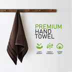 OLIVIA ROCCO Belmont Viscose Stripe Brown Towels 100% Cotton Hotel Quality Bath Towels - Joe’s Haven