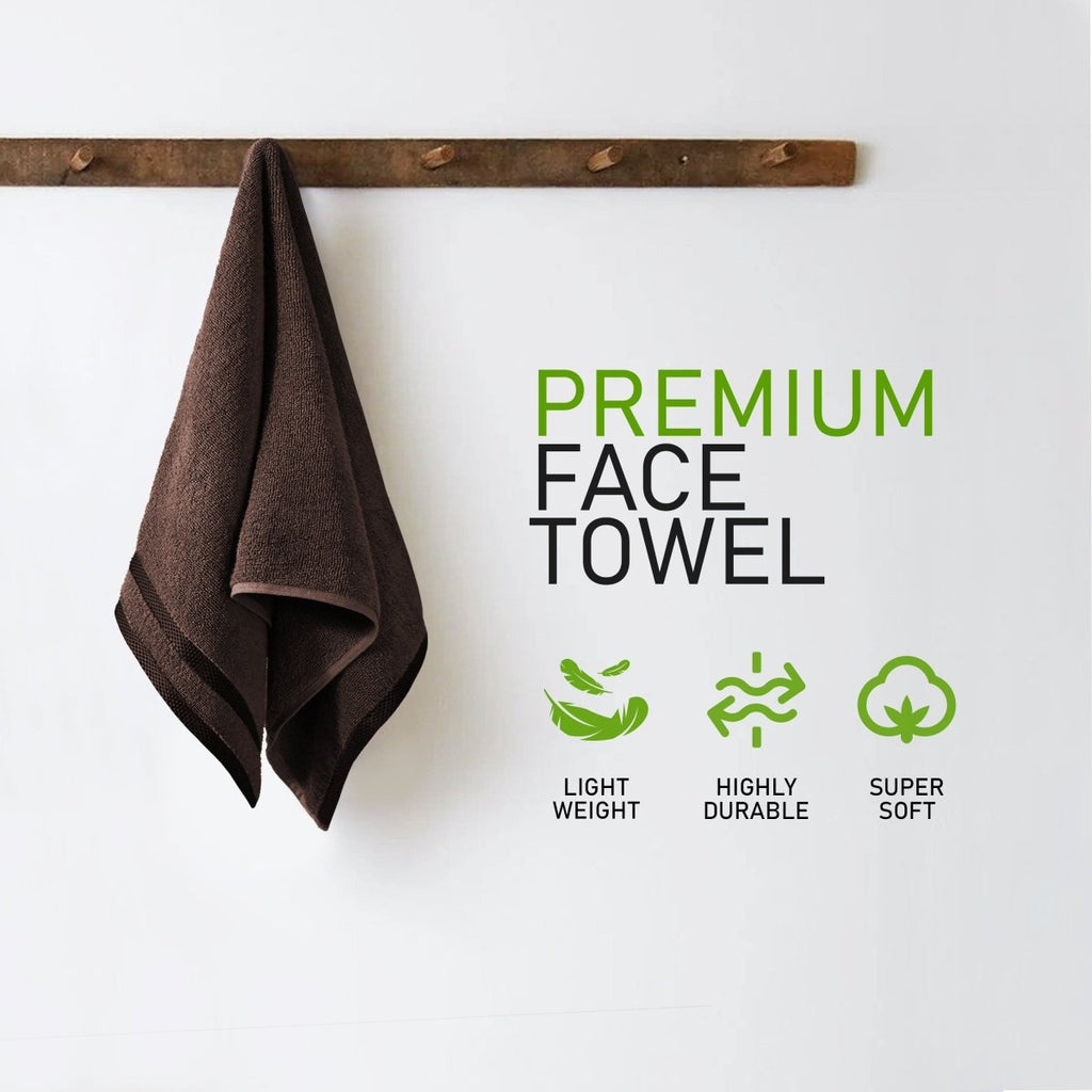 OLIVIA ROCCO Belmont Viscose Stripe Brown Towels 100% Cotton Hotel Quality Bath Towels - Joe’s Haven