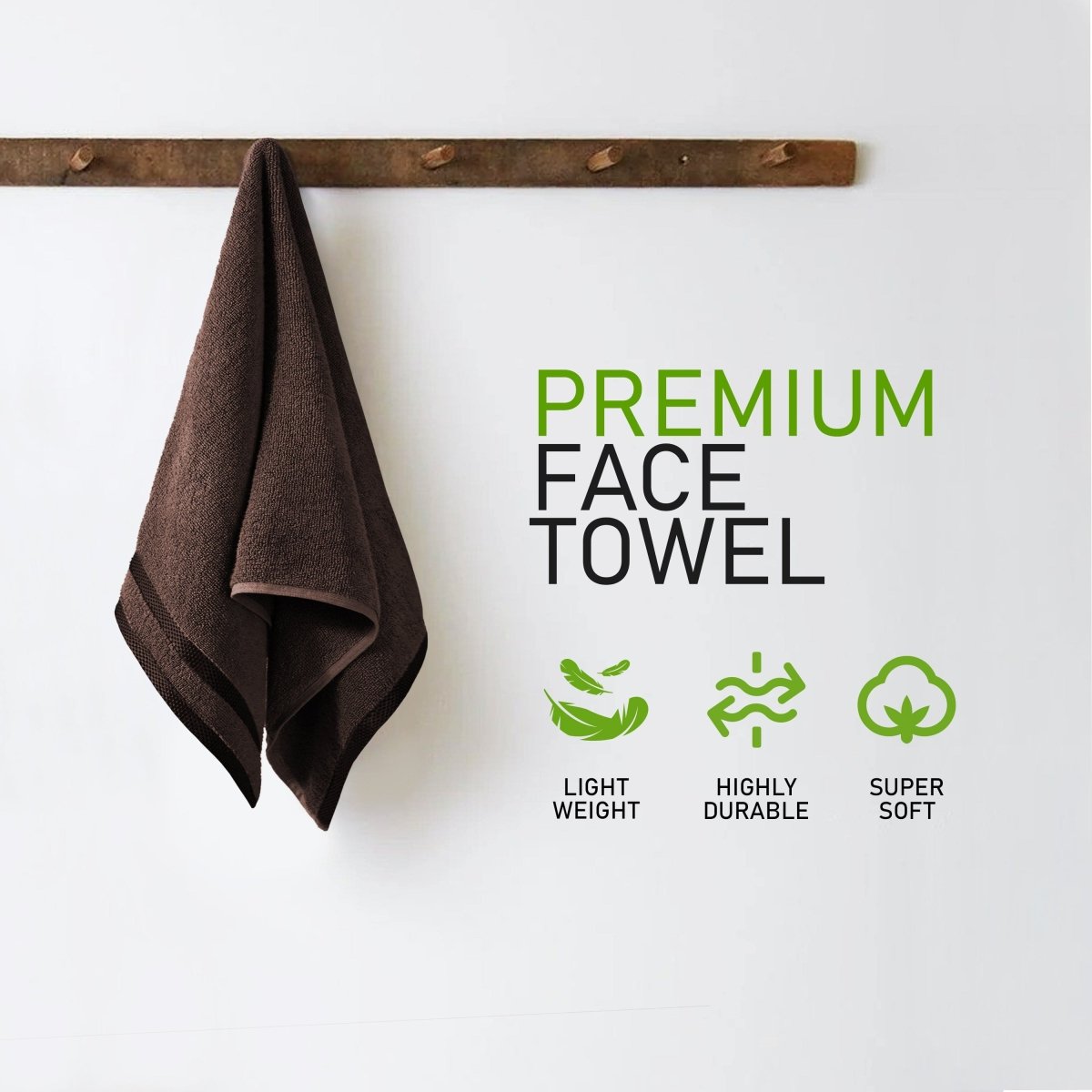 OLIVIA ROCCO Belmont Viscose Stripe Brown Towels 100% Cotton Hotel Quality Bath Towels - Joe’s Haven