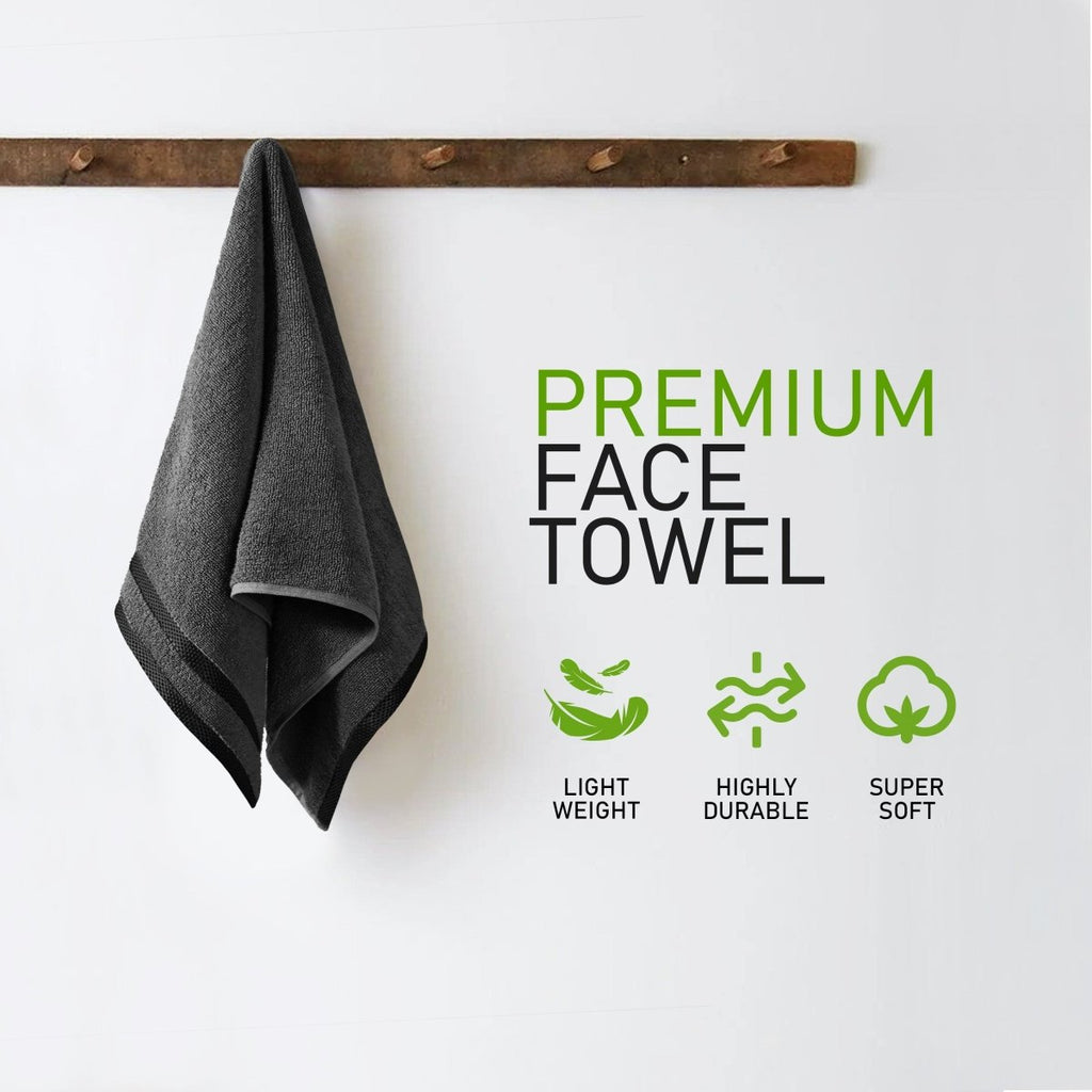 OLIVIA ROCCO Belmont Viscose Stripe Grey Towels 100% Cotton Hotel Quality Super Absorbent - Joe’s Haven