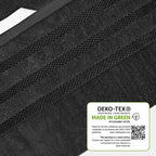OLIVIA ROCCO Belmont Viscose Stripe Grey Towels 100% Cotton Hotel Quality Super Absorbent - Joe’s Haven