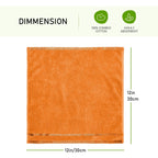 OLIVIA ROCCO Belmont Viscose Stripe Orange Towels 100% Cotton Hotel Quality Bath Towels - Joe’s Haven