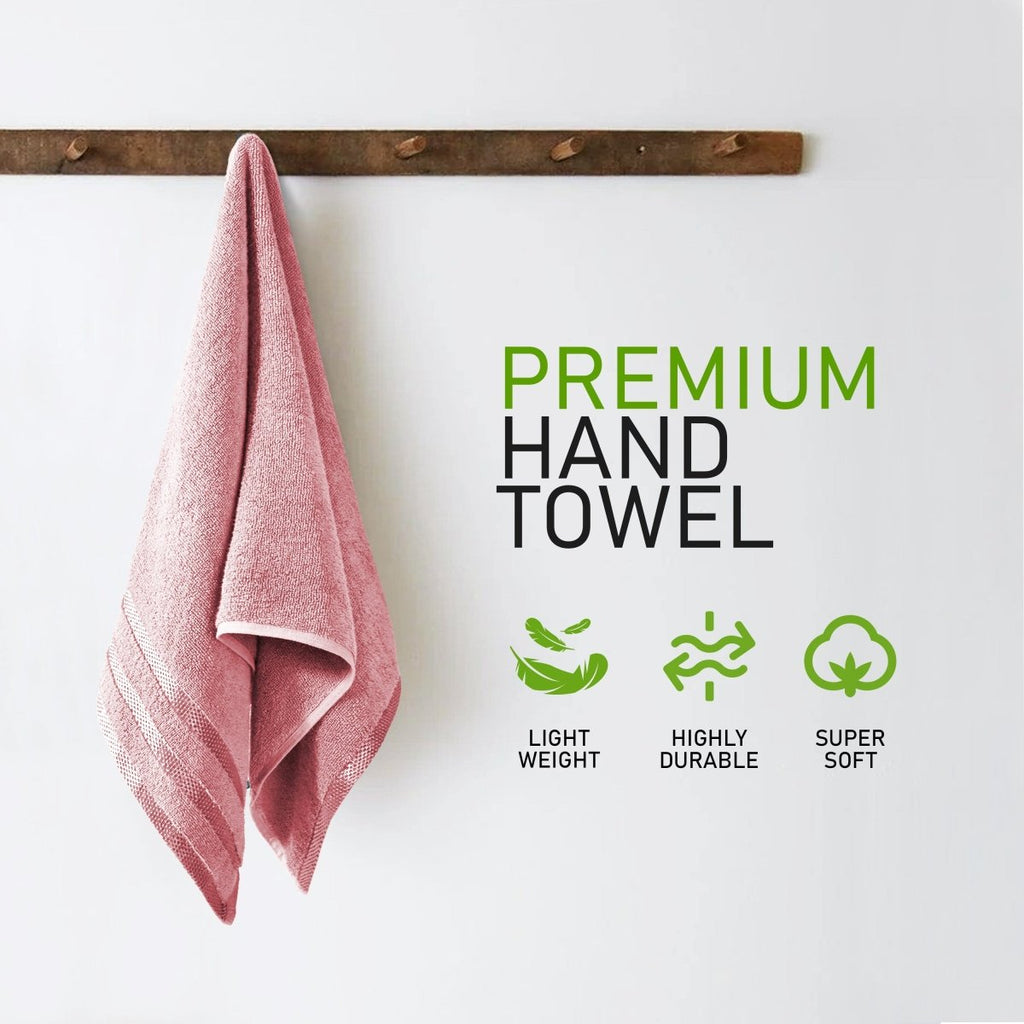 OLIVIA ROCCO Belmont Viscose Stripe Pink Towels 100% Cotton Hotel Quality Super Absorbent - Joe’s Haven