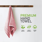 OLIVIA ROCCO Belmont Viscose Stripe Pink Towels 100% Cotton Hotel Quality Super Absorbent - Joe’s Haven