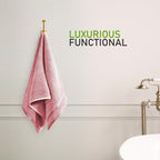 OLIVIA ROCCO Belmont Viscose Stripe Pink Towels 100% Cotton Hotel Quality Super Absorbent - Joe’s Haven