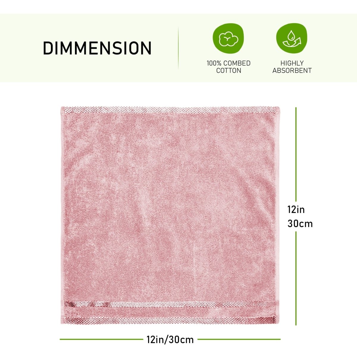 OLIVIA ROCCO Belmont Viscose Stripe Pink Towels 100% Cotton Hotel Quality Super Absorbent - Joe’s Haven