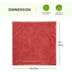 OLIVIA ROCCO Belmont Viscose Stripe Red Towels 100% Cotton Hotel Quality Super Absorbent - Joe’s Haven