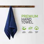 OLIVIA ROCCO Belmont Viscose Stripe Royal Blue Towels 100% Cotton Hotel Quality 10 Piece - Joe’s Haven