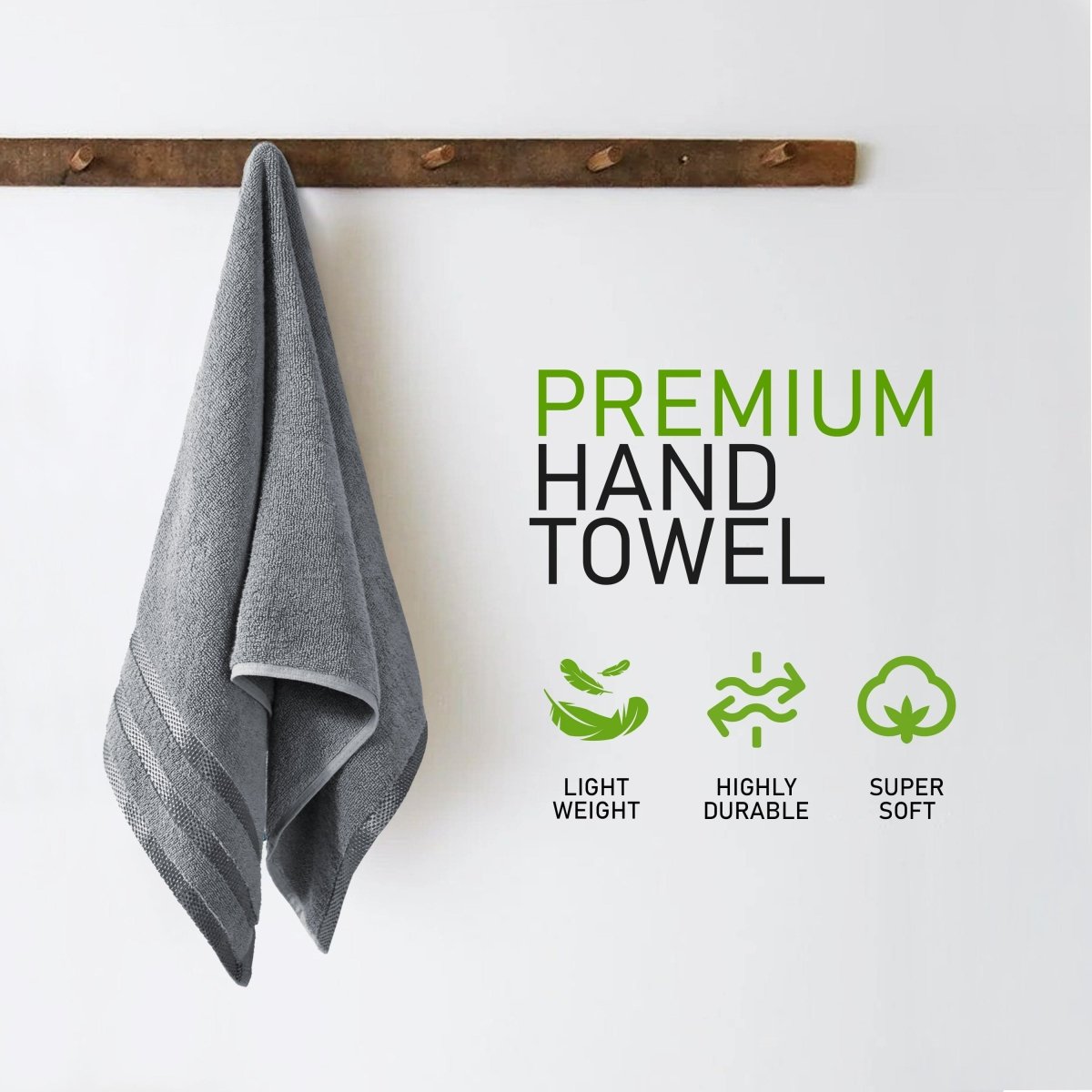 OLIVIA ROCCO Belmont Viscose Stripe Silver Towels 100% Cotton Quality Super Absorbent - Joe’s Haven
