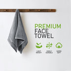 OLIVIA ROCCO Belmont Viscose Stripe Silver Towels 100% Cotton Quality Super Absorbent - Joe’s Haven