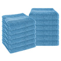 OLIVIA ROCCO Rhodes Towel Aqua 100% Cotton Hotel Quality Soft Super Absorbent Hand Towels - Joe’s Haven