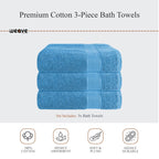 OLIVIA ROCCO Rhodes Towel Aqua 100% Cotton Hotel Quality Soft Super Absorbent Hand Towels - Joe’s Haven