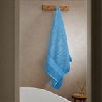 OLIVIA ROCCO Rhodes Towel Aqua 100% Cotton Hotel Quality Soft Super Absorbent Hand Towels - Joe’s Haven