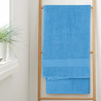 OLIVIA ROCCO Rhodes Towel Aqua 100% Cotton Hotel Quality Soft Super Absorbent Hand Towels - Joe’s Haven