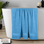 OLIVIA ROCCO Rhodes Towel Aqua 100% Cotton Hotel Quality Soft Super Absorbent Hand Towels - Joe’s Haven