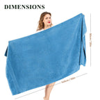 OLIVIA ROCCO Rhodes Towel Aqua 100% Cotton Hotel Quality Soft Super Absorbent Hand Towels - Joe’s Haven