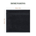 OLIVIA ROCCO Rhodes Towel Black 100% Cotton Hotel Quality Super Absorbent Hand Towels - Joe’s Haven