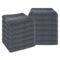 OLIVIA ROCCO Rhodes Towel Grey 100% Cotton Hotel Quality Soft Super Absorbent Hand Bath - Joe’s Haven
