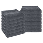 OLIVIA ROCCO Rhodes Towel Grey 100% Cotton Hotel Quality Soft Super Absorbent Hand Bath - Joe’s Haven
