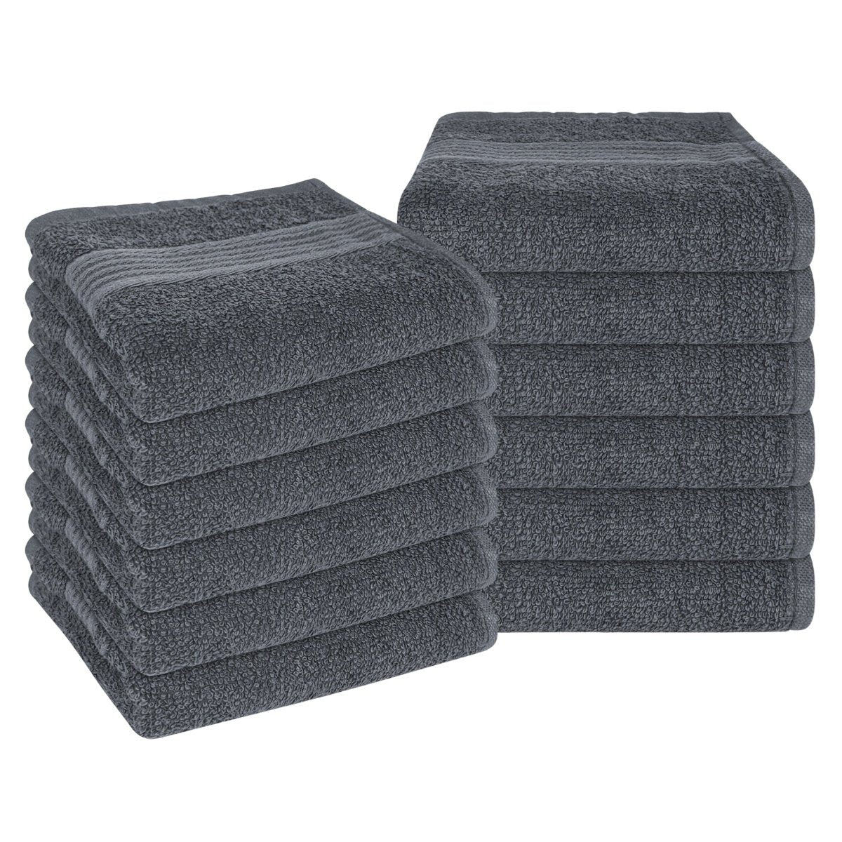 OLIVIA ROCCO Rhodes Towel Grey 100% Cotton Hotel Quality Soft Super Absorbent Hand Bath - Joe’s Haven