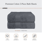 OLIVIA ROCCO Rhodes Towel Grey 100% Cotton Hotel Quality Soft Super Absorbent Hand Bath - Joe’s Haven