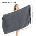 OLIVIA ROCCO Rhodes Towel Grey 100% Cotton Hotel Quality Soft Super Absorbent Hand Bath - Joe’s Haven
