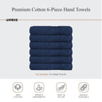 OLIVIA ROCCO Rhodes Towel Royal Blue 100% Cotton Hotel Quality Soft Super Absorbent Hand - Joe’s Haven