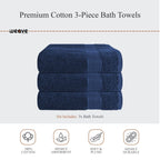 OLIVIA ROCCO Rhodes Towel Royal Blue 100% Cotton Hotel Quality Soft Super Absorbent Hand - Joe’s Haven