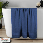 OLIVIA ROCCO Rhodes Towel Royal Blue 100% Cotton Hotel Quality Soft Super Absorbent Hand - Joe’s Haven