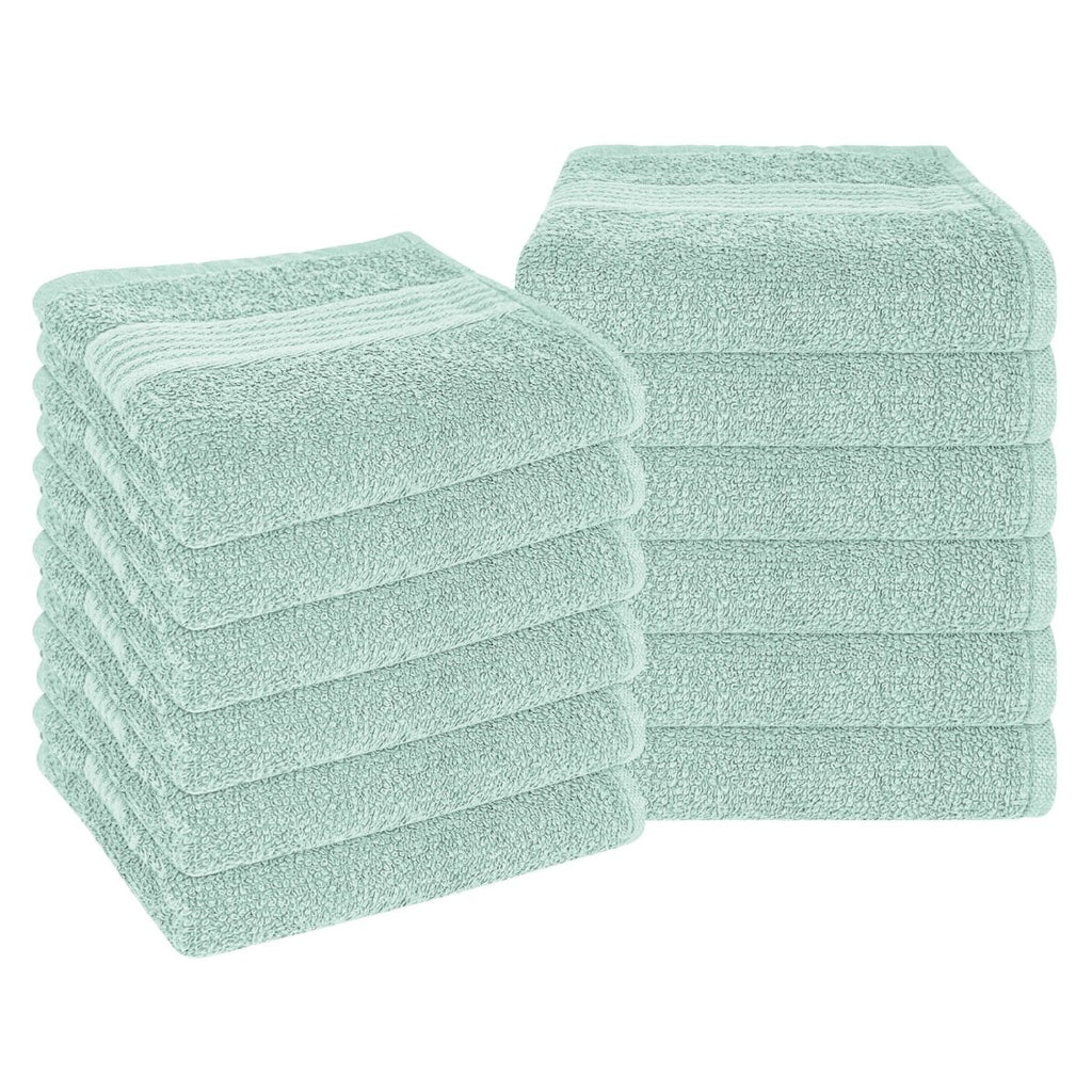 OLIVIA ROCCO Rhodes Towel Seafoam 100% Cotton Hotel Quality Soft Super Absorbent Hand - Joe’s Haven
