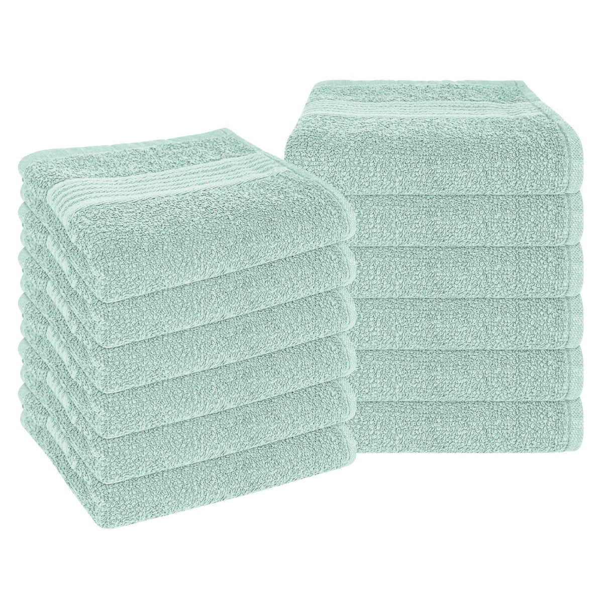 OLIVIA ROCCO Rhodes Towel Seafoam 100% Cotton Hotel Quality Soft Super Absorbent Hand - Joe’s Haven