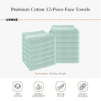 OLIVIA ROCCO Rhodes Towel Seafoam 100% Cotton Hotel Quality Soft Super Absorbent Hand - Joe’s Haven