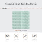 OLIVIA ROCCO Rhodes Towel Seafoam 100% Cotton Hotel Quality Soft Super Absorbent Hand - Joe’s Haven